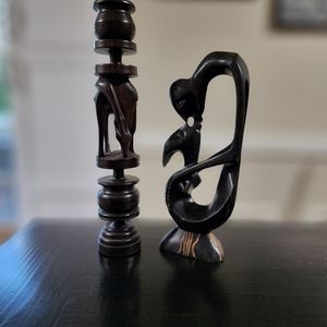 African inspired statues for decor